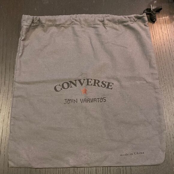Converse John Varvatos Shoe Dustbag Drawstring Tie Grey - Picture 1 of 4
